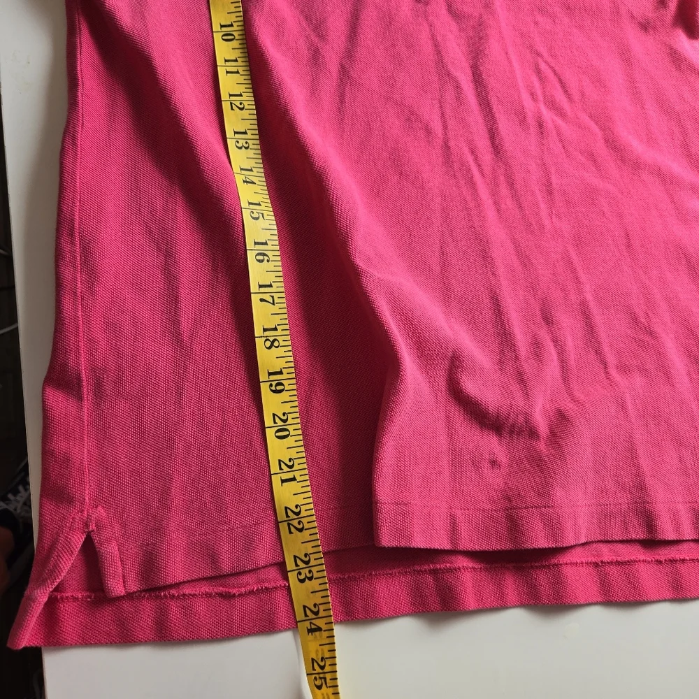 Polo Ralph Lauren‎ Pink Cotton Classic Fit Polo Shirt Green Pony Size S/M Preppy